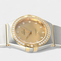 Omega Constellation Diamond / Steel&Gold / 28mm Box&Papers 131.25.28.60.58.001