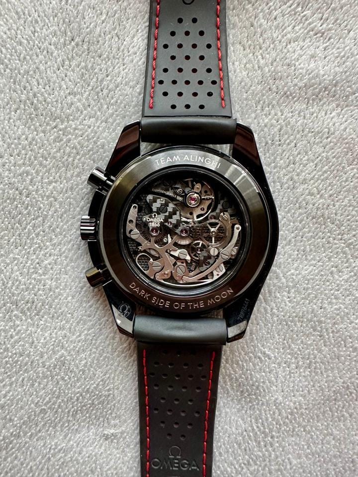 Omega Speedmaster Dark Side Of The Moon 'Alinghi' Full Set Special Edition