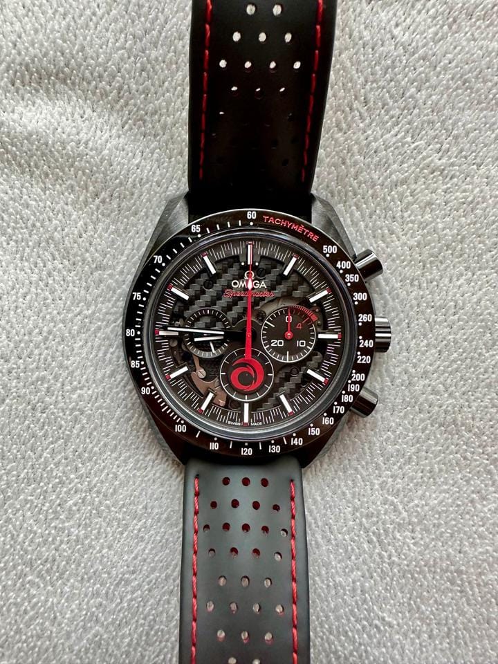 Omega Speedmaster Dark Side Of The Moon 'Alinghi' Full Set Special Edition