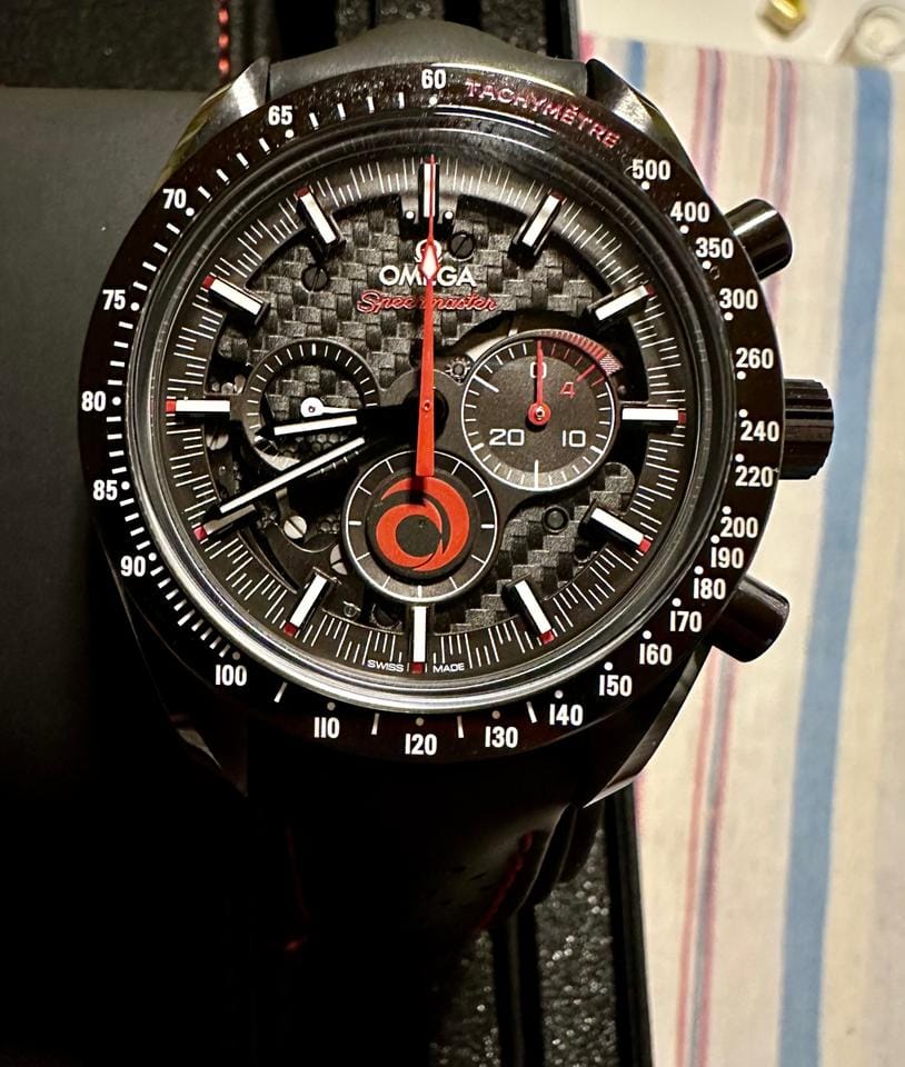 Omega Speedmaster Dark Side Of The Moon 'Alinghi' Full Set Special Edition