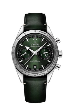 Omega Speedmaster '57 Co-Axial Master Chronometer Chrono Green NEW UNWORN 332.12.41.51.10.001