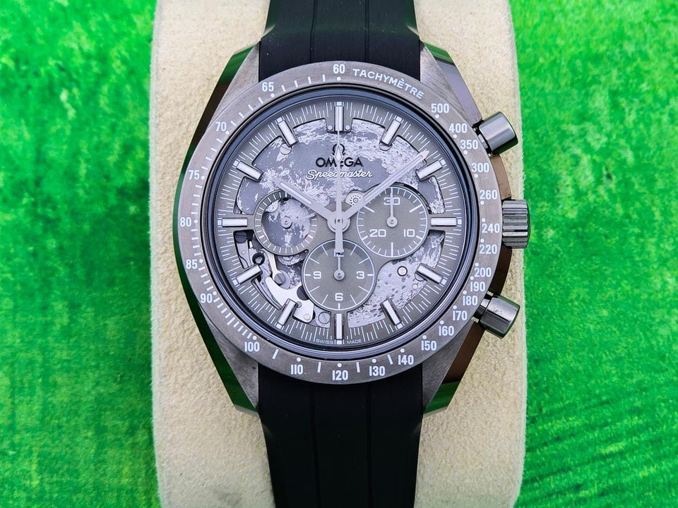 Omega Speedmaster Dark Side Of The Moon 44mm on Rubber Strap - New Movement 2025 release Ref 310.92.44.50.06.002 - Like New 01/2025 (?)