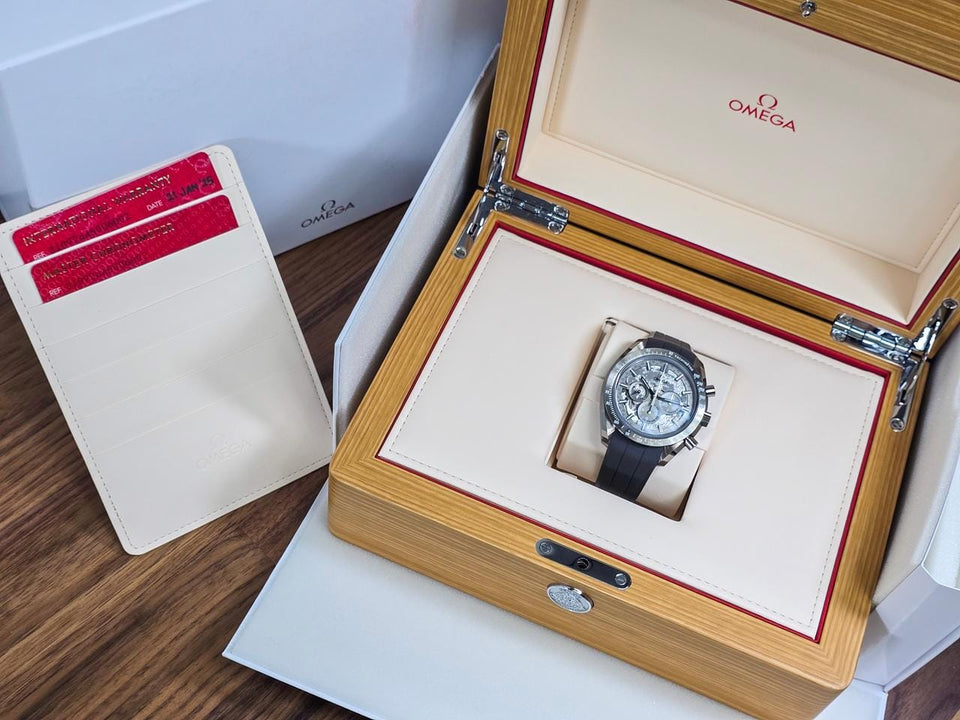 Omega Speedmaster Dark Side Of The Moon 44mm on Rubber Strap - New Movement 2025 release Ref 310.92.44.50.06.002 - Like New 01/2025 (?)