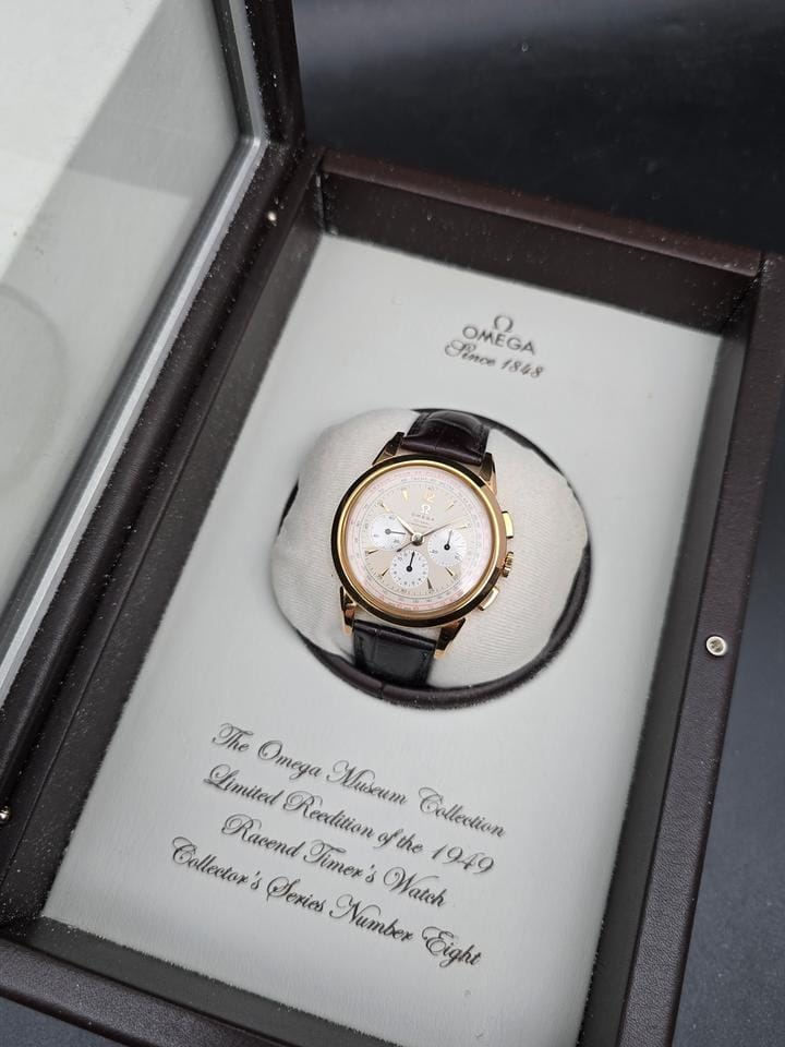 Omega Museum Collection 516.53.39.50.02.001 Racend Timer Limited Edition 1949 Like New Box Only