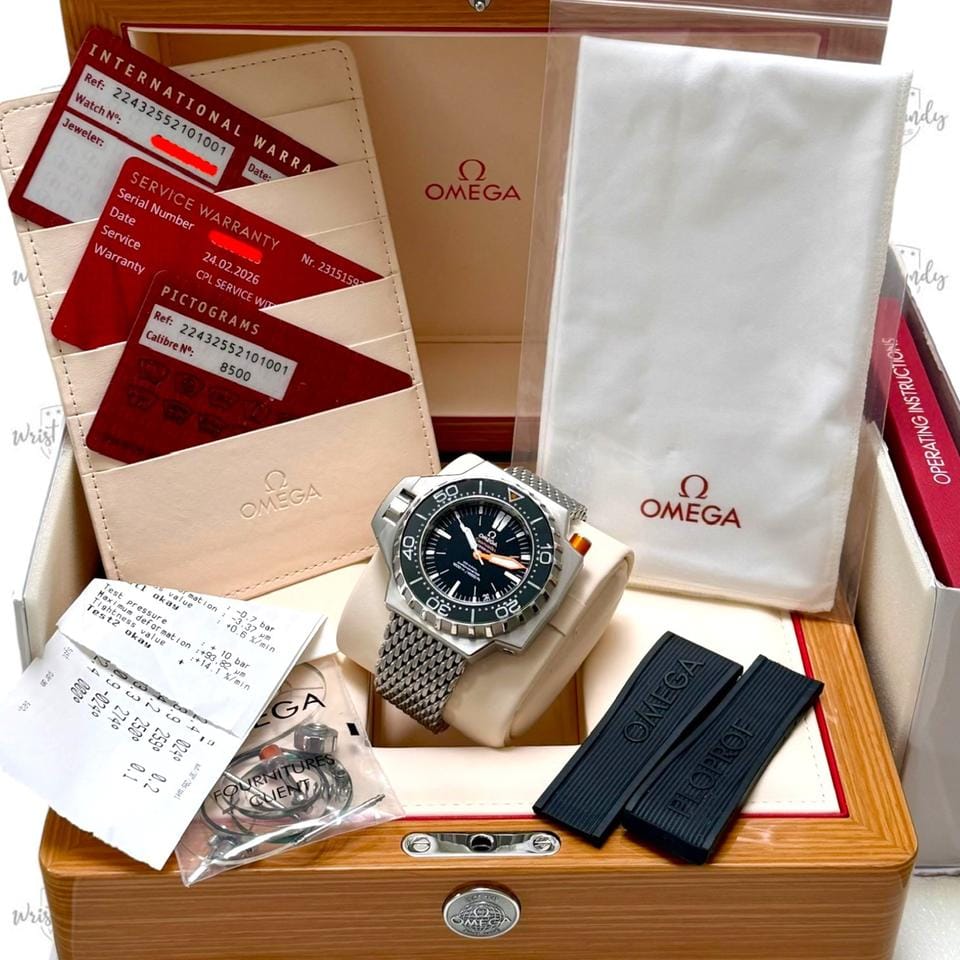 Omega Seamaster Plo Proffull set • Omega serviced 02/2026 • AS NEW !!