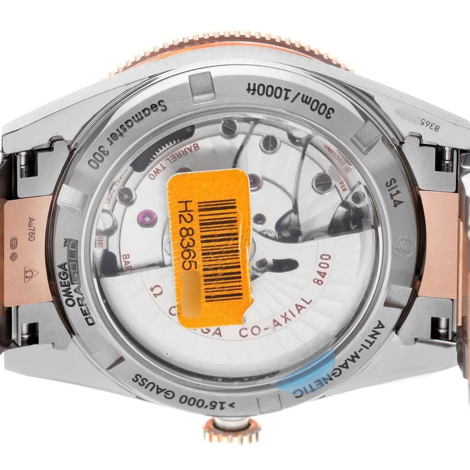 Omega Seamaster 300 Titanium Rose Gold Mens Watch 233.60.41.21.03.001 Unworn