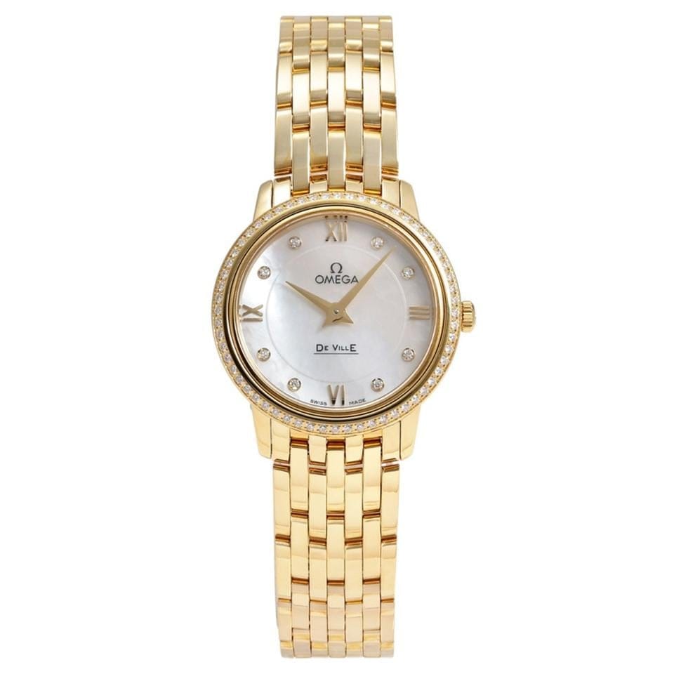Omega De Ville Prestige424.55.27.60.55.001 Quartz Yellow gold New