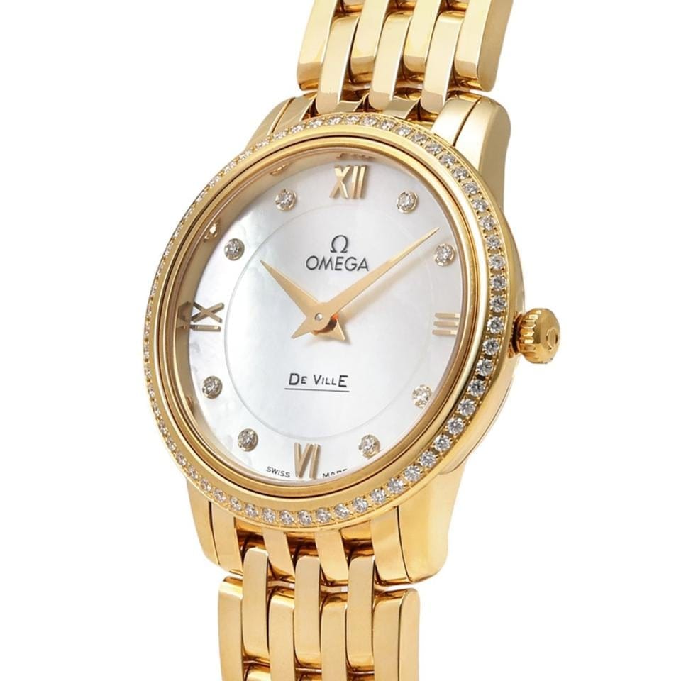 Omega De Ville Prestige424.55.27.60.55.001 Quartz Yellow gold New