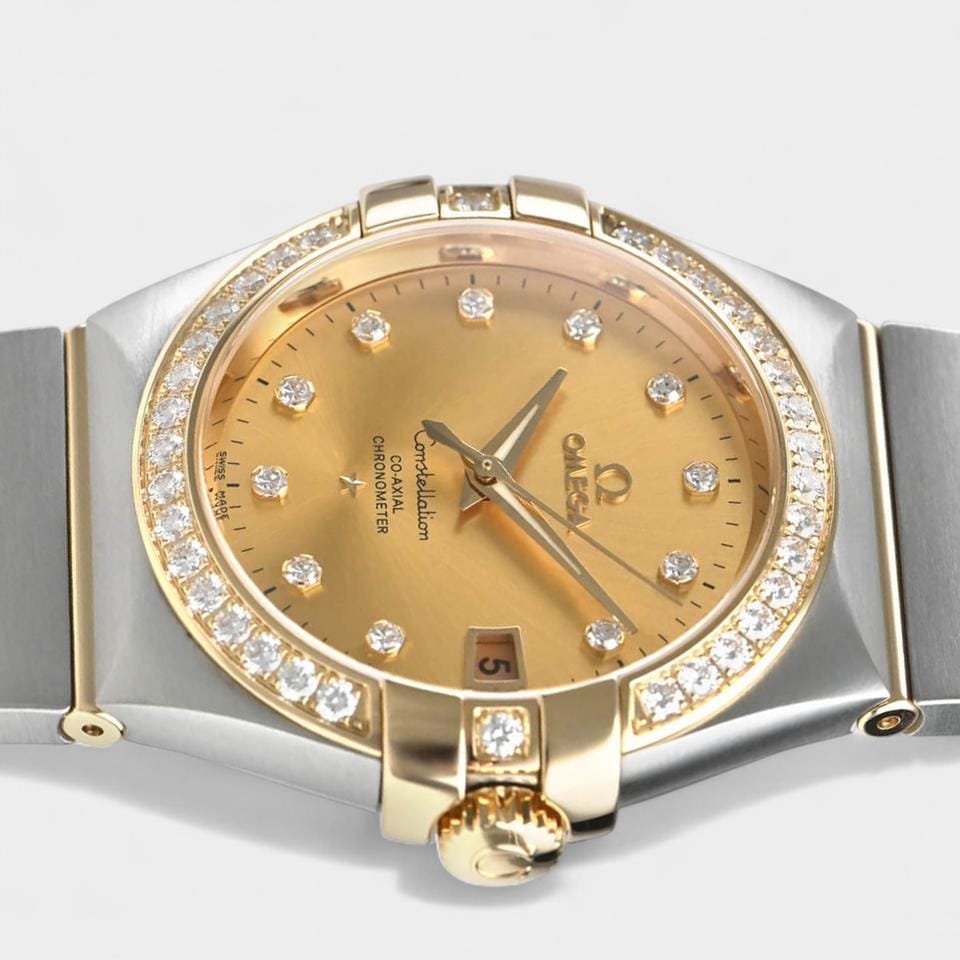 Omega Constellation Ladies Steel&Gold / 35 mm / Box&Papers / 123.25.35.20.58.001