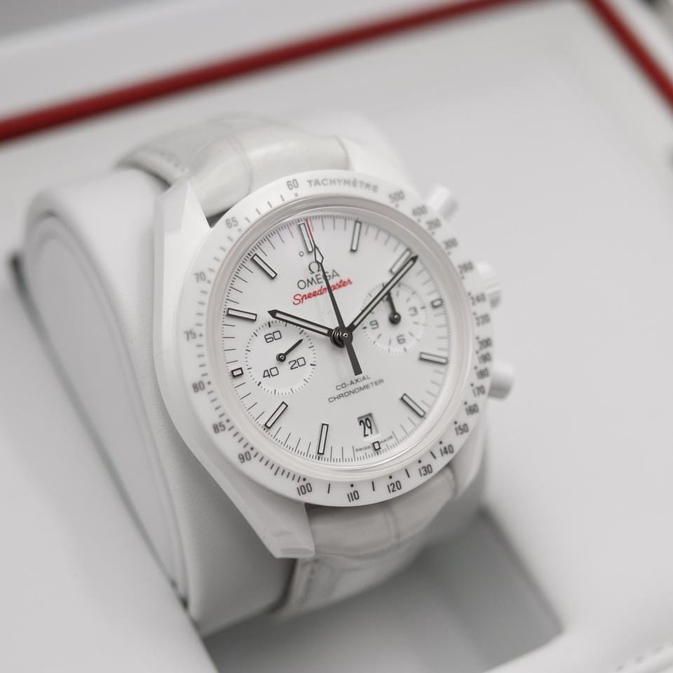 Omega Speedmaster Co-Axial Chronograph White Side Of The Moon