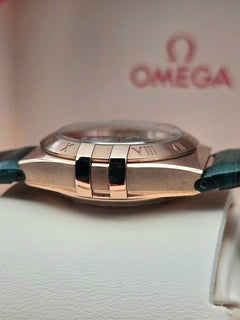 Omega Constellation Chronometer Green Aventurine Dial Factory Diamond Markers