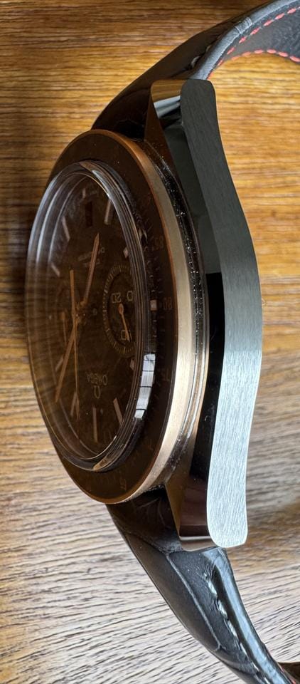 Omega Speedmaster Moonwatch Meteorite Omega Speedmaster Grey Side Of The Moon with Meteorite face