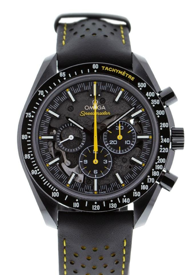 Omega Speedmaster Dark Side Of The Moon Apollo 8 44mm Black Ceramic Case Skeleton Dial Black Leather Strap 311.92.44.30.01.001 NEW - Warranty start: 2023