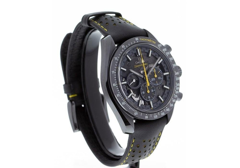 Omega Speedmaster Dark Side Of The Moon Apollo 8 44mm Black Ceramic Case Skeleton Dial Black Leather Strap 311.92.44.30.01.001 NEW - Warranty start: 2023
