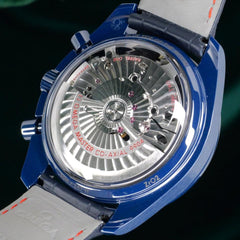 Omega Speedmaster Moonphase MINT COMPLETE SET Speedmaster Moonphase "Blue Side of the Moon" 304.93.44.52.03.002