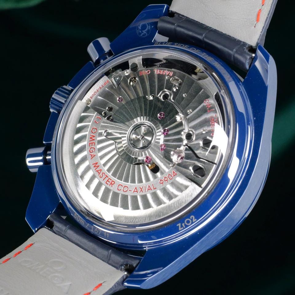Omega Speedmaster Moonphase MINT COMPLETE SET Speedmaster Moonphase "Blue Side of the Moon" 304.93.44.52.03.002