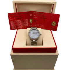 Omega De Ville Ladymatic Diamonds Blue Dial Ladies Watch 425.35.34.20.57.002