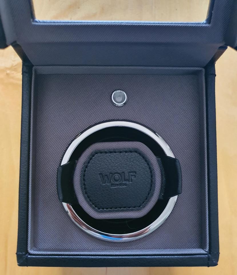 Omega Speedmaster Dark Side of the Moon (Grey Side of the Moon) (New) Purchased in Oct 2025 plus a New Wolf Watch Winder