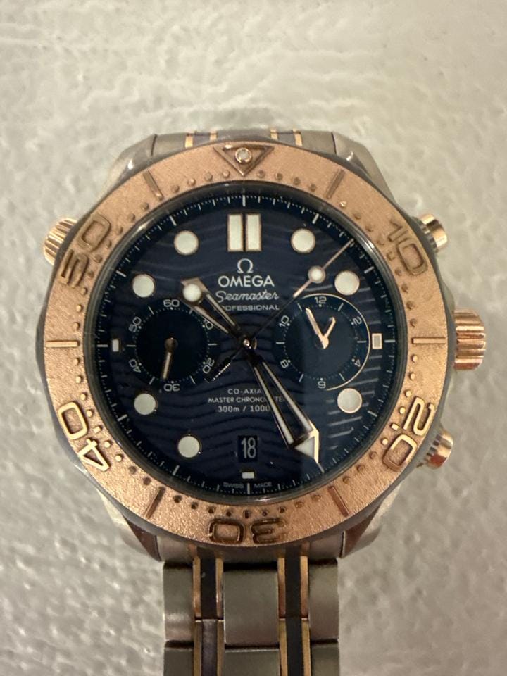 Omega Seamaster Co-axial Master Chronometer Chronograph Eksklusiv og markant dykkerchronograf fra Omega