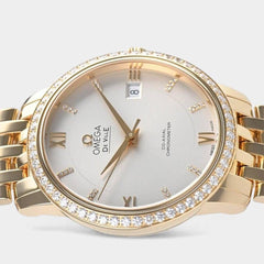 Omega De Ville Prestige Co-axial / Yellow gold / 36.8 mm / Box&Papers / 424.55.37.20.52.002