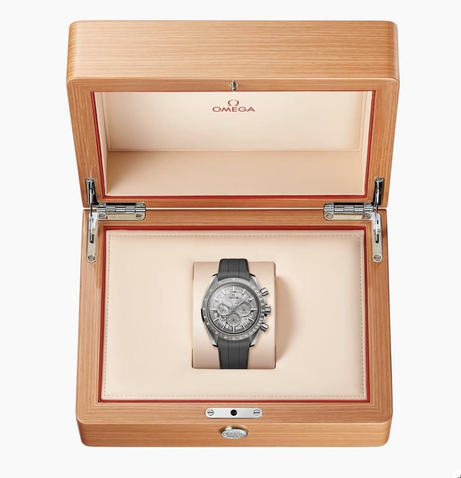 Omega Speedmaster NEW 2025 Dark Side Of The Moon Speedmaster Grey Skeleton Rubber 310.92.44.50.06.002