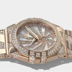 Omega Constellation Quartz Red gold / 24 mm / Box&Papers / 123.55.24.60.55.011