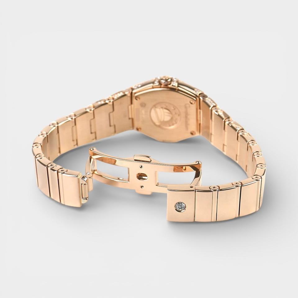 Omega Constellation Quartz Red gold / 24 mm / Box&Papers / 123.55.24.60.55.011