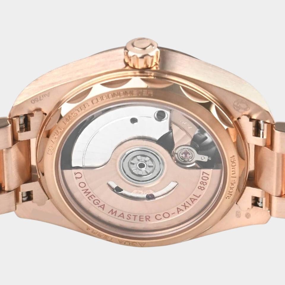 Omega Seamaster Aqua Terra Diamonds / Sedna gold / 34 mm / 220.55.34.20.99.006