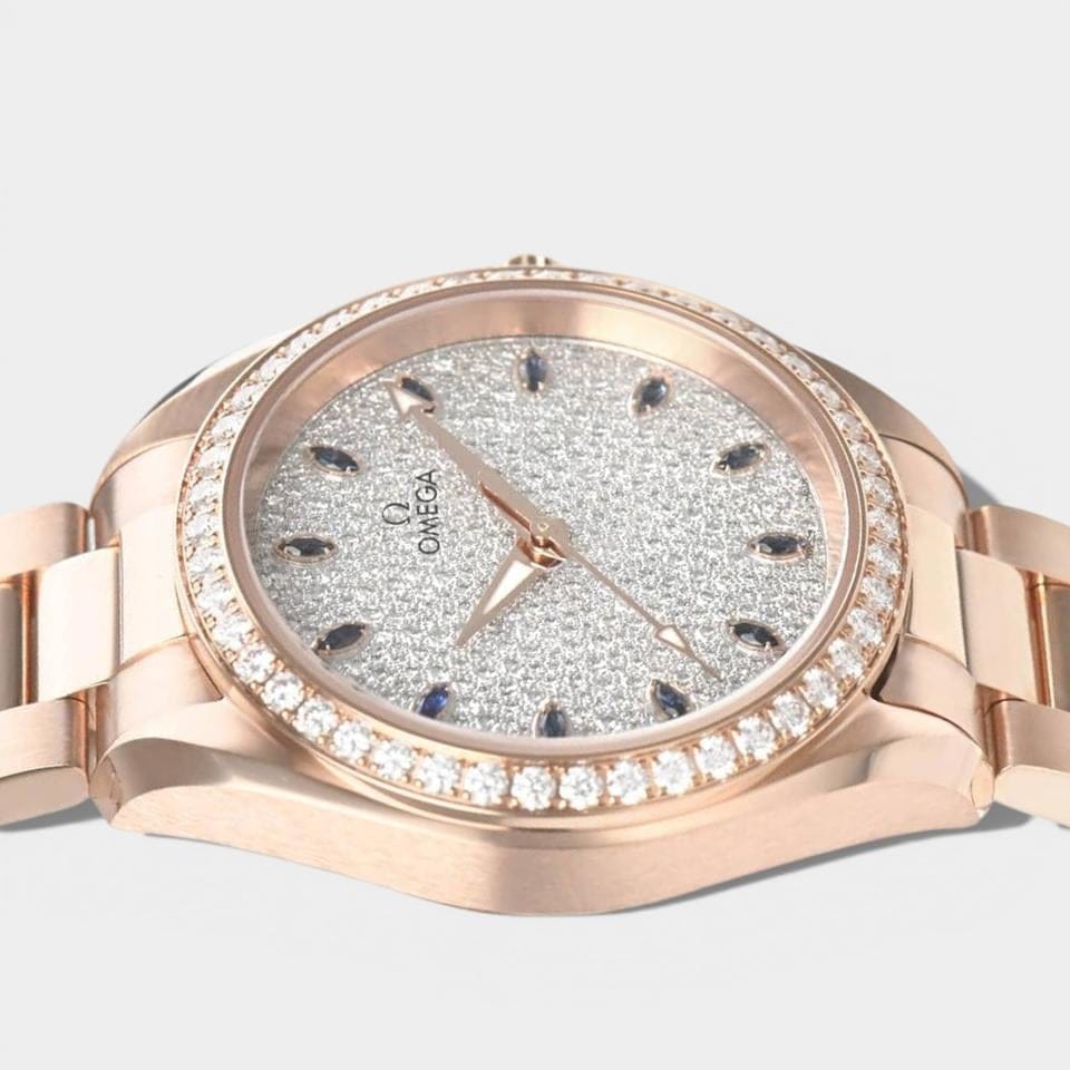 Omega Seamaster Aqua Terra Diamonds / Rose gold / 34 mm / 220.55.34.20.99.002