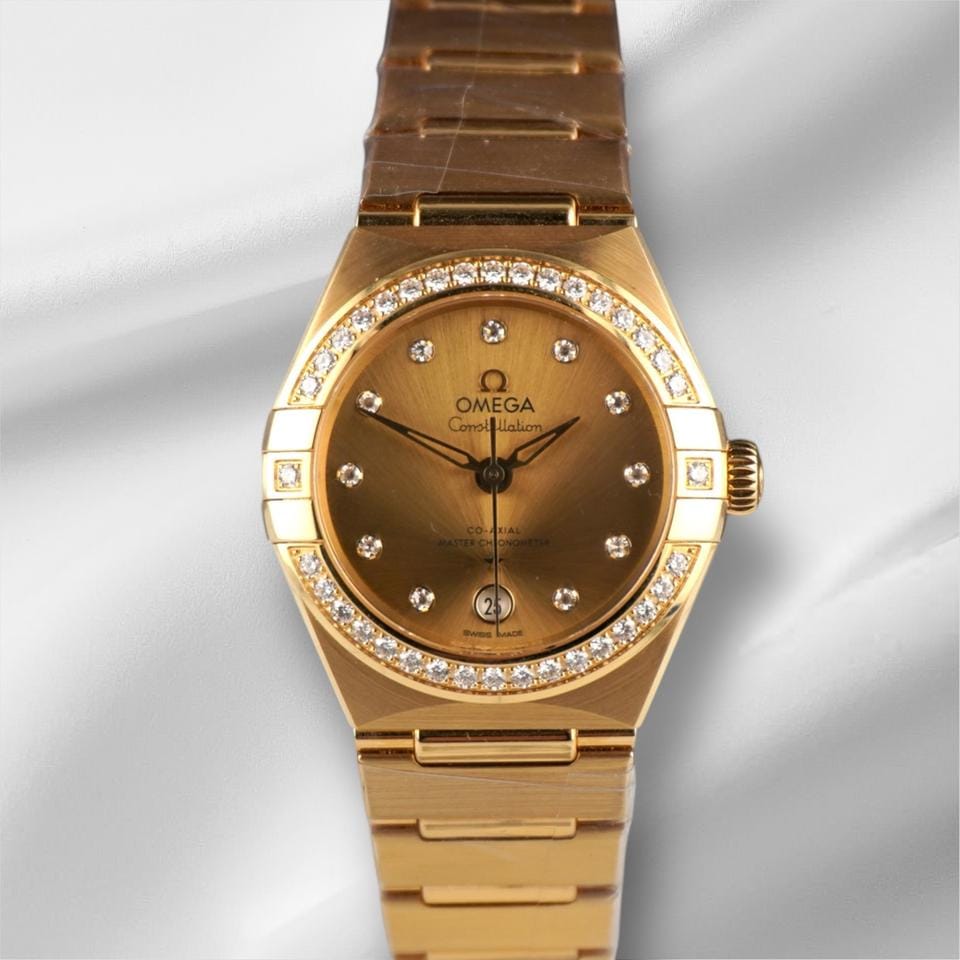 Omega Constellation29mm Constellation 18 K Yellow Gold Diamond Dial Watch 131.55.29.20.58.001