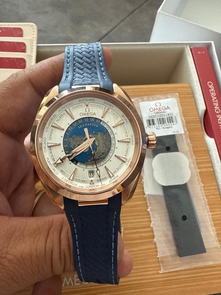 Omega Seamaster Aqua Terra150m Master Chronometer Gmt March 2025 new full box and warranty