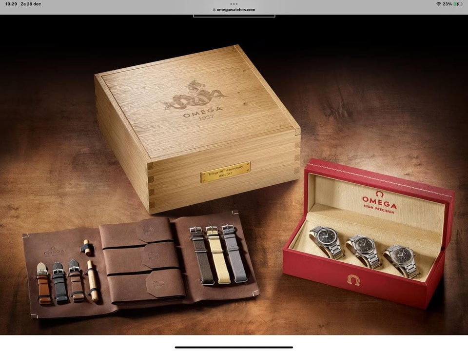 Omega Speedmaster Trilogy set 1957 ongedragen