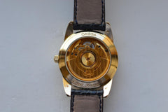 Omega Louis Brandt Perpetual Calendar Automatic 18 K Yellow Gold Full Set NOS