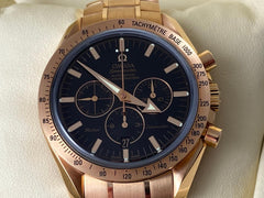 Omega Speedmaster Broad Arrow Michael Schumacher Rose Gold 3159.50.00 New Full Set