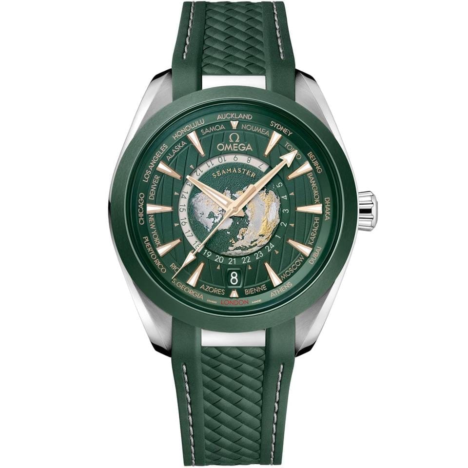 Omega New 2026 - Seamaster Aqua Terra 150 M 43 mm - Worldtimer - Green