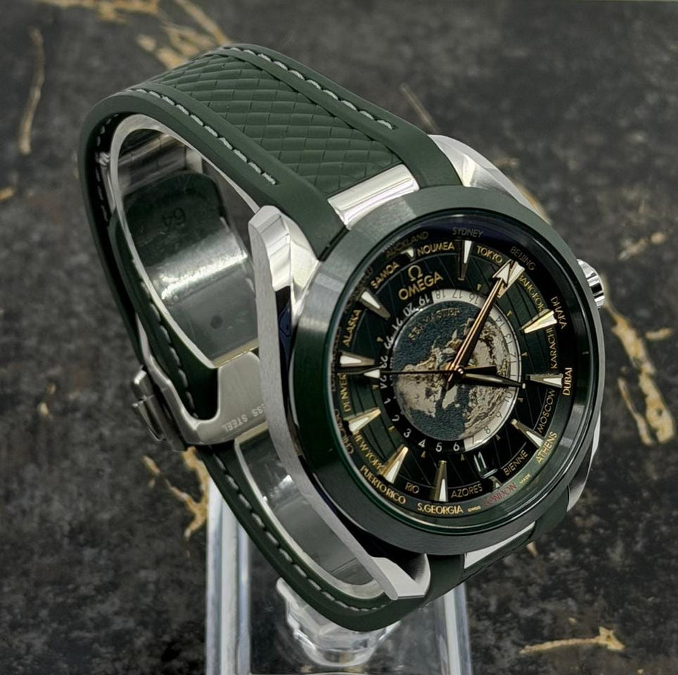 Omega New 2026 - Seamaster Aqua Terra 150 M 43 mm - Worldtimer - Green