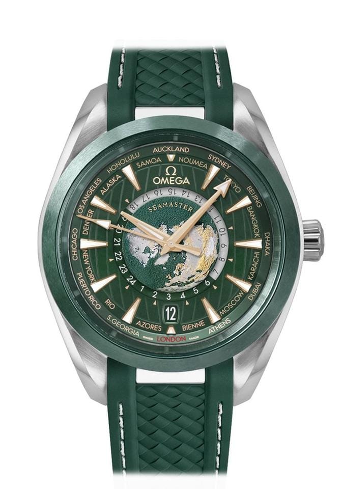 Omega Seamaster Aqua Terra 150 M 43mm Steel Case Green Dial Rubber strap 220.32.43.22.10.001 NEW - Warranty start: 2026