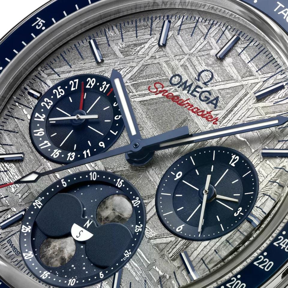 Omega New 2026 - Speedmaster Moonphase Meteorite Dial - 304.30.43.52.06.001