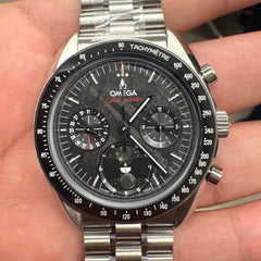Omega Speedmaster Moonphase Limited edition dual moonphase in meteorite full papers