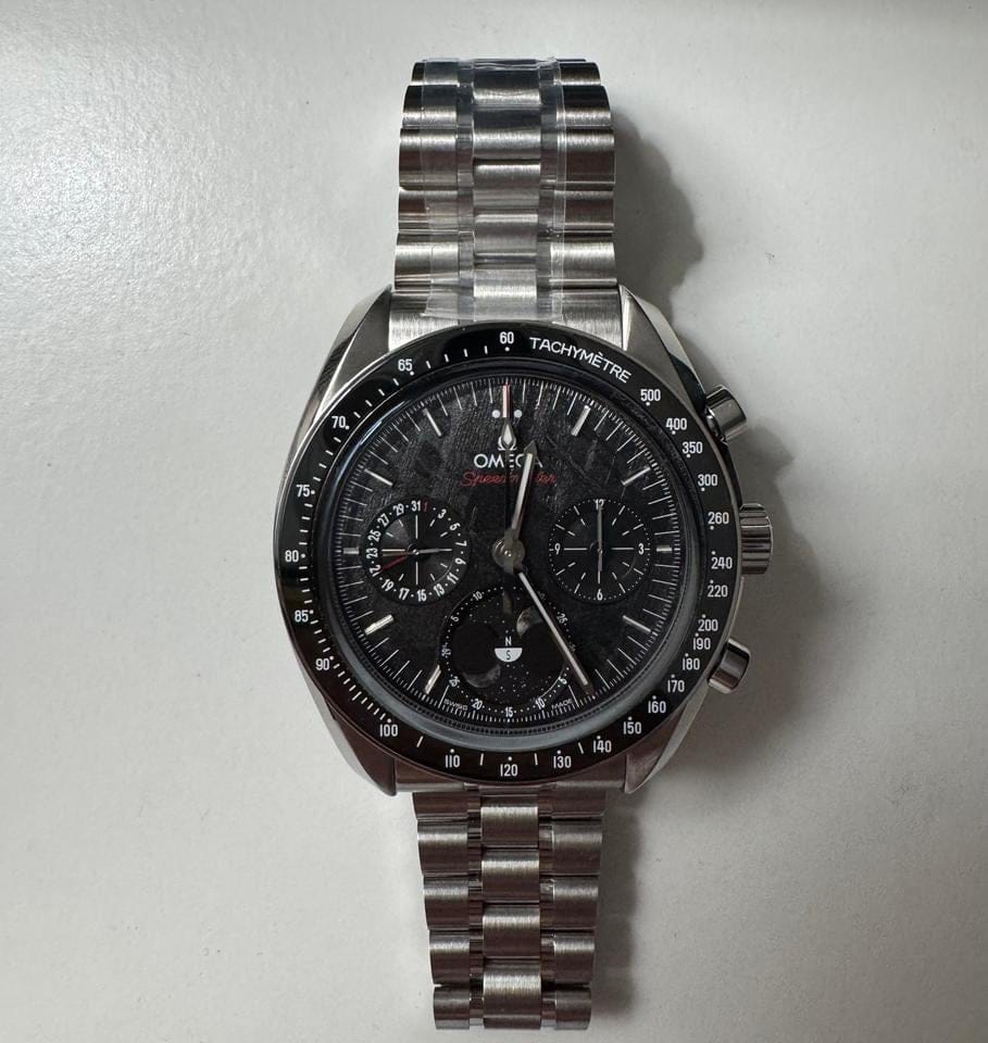 Omega Speedmaster Moonphase Limited edition dual moonphase in meteorite full papers