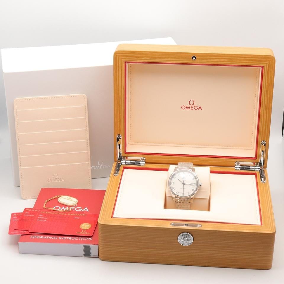 Omega De Ville Hour Vision Wrist Watch 433.10.41.21.02.001 Automatic SS NEW mens
