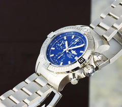Breitling Avenger Chronograph 43mm Blue Dial - Stainless Steel on Bracelet