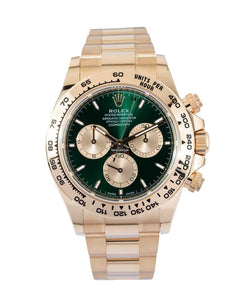 Rolex | Daytona | 126508 | Yellow gold | 40 mm | Green | Automatic