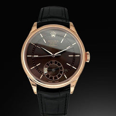 Rolex | Cellini | 50525 | Rose gold | 39 mm | Brown | Automatic