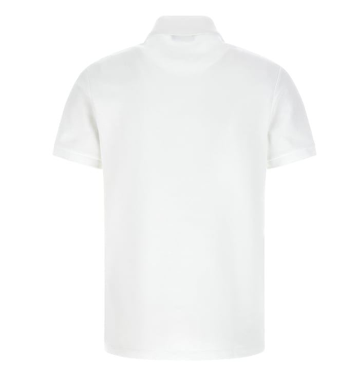 Embroidered Logo Polo White