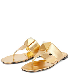 Valentino Garavani One Stud leather thong sandals