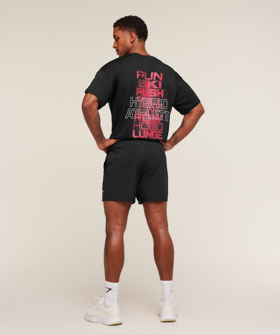 Gymshark Hybrid Athlete T-Shirt - GS Black