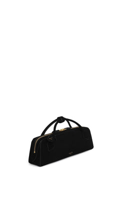 LE TECKEL CLUTCH IN SUEDE