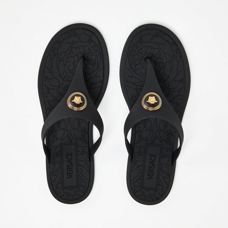 Alia Rubber Flat Sandals