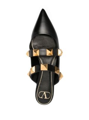 Roman Stud flat mules